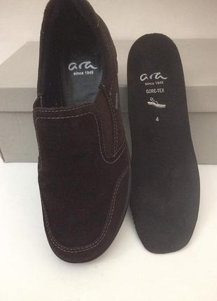 Ara gore tex кожаные туфли кроссовки