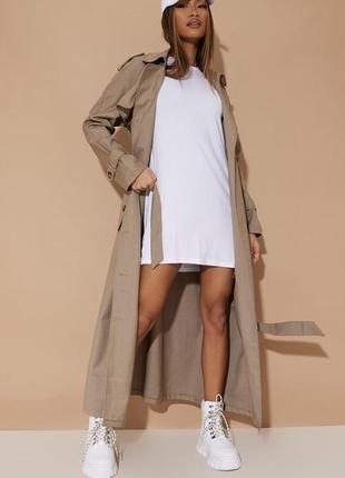 Біла сукня футболка з віскози