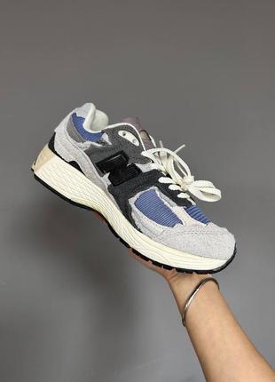 Кросівки new balance 2002r grey / blue premium4 фото