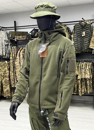 Кофта куртка patriot - double fleece helikon-tex jacket green olive xs,s,m,l,xl,xxl