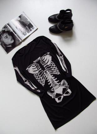 Платье принт скелет💀