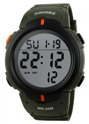 Чоловічий спортивний водонепроникний годинник skmei 1068bk