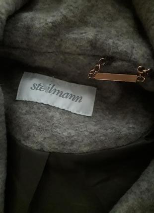 Шерстяное пальто с капюшоном пушистое steilmann2 фото