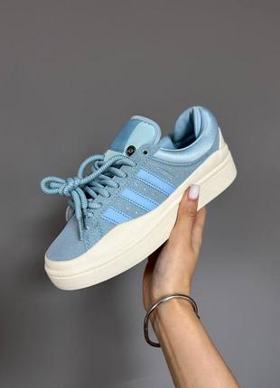 Кроссовки adidas campus x bad bunny blue premium