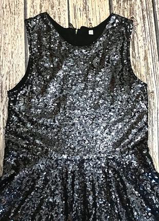 Нарядное платье m&s для девочки 10-11 лет, 140-146 см 2