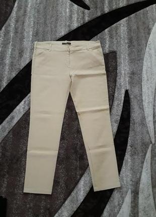 Лакшери трендовые шикарные зауженные брюки оригинал со льном цвет ваниль оригинал balenciaga