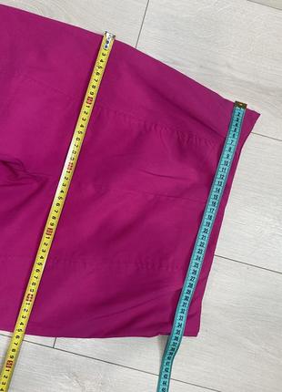 Ярко-розовые фуксия малиновые брюки брюки лосины на высокой посадке с разрезами вискоза h&amp;m новые6 фото