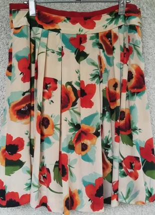 Юбка в цветочный принт