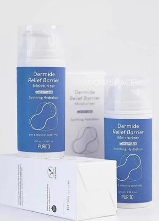 Purito неперевершений відновлювальний крем із церамідами - dermide relief barrier moisturizer - 100ml