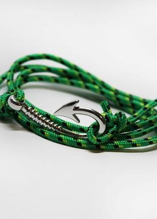 Браслет fishing hook green