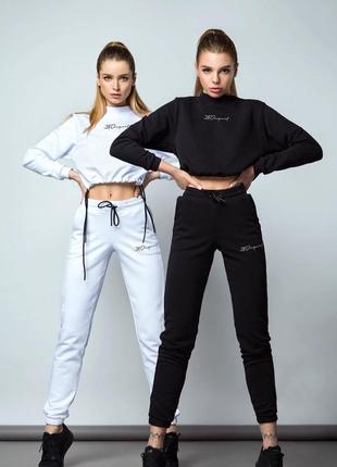 S жіночі штани джогери спортивні signature black5 фото