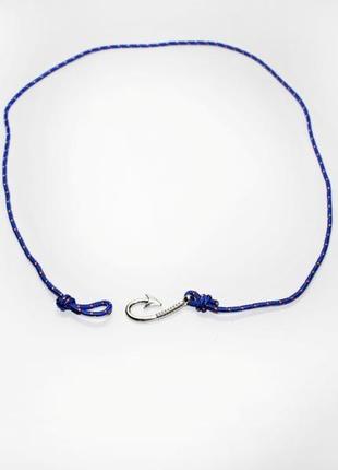 Браслет fishing hook blue