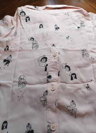 Блуза рубашечная розовая cleh5 фото