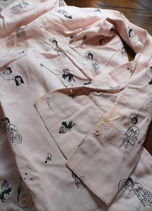Блуза рубашечная розовая cleh7 фото