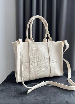 Сумка marc jacobs tote bag light beige