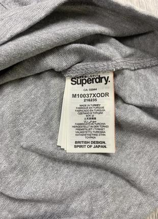 Superdry vintage футболка s размер серая с принтом оригинал4 фото