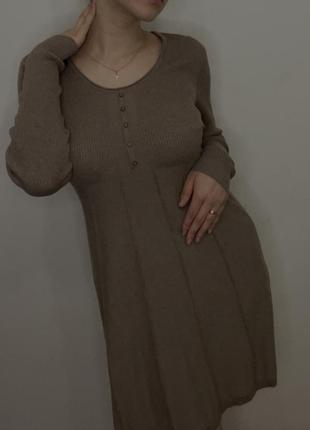 Платье цвета «мокко»2 фото
