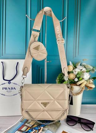 Бежевая женская сумка турция