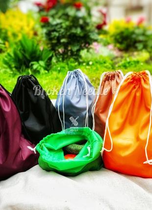 Еко мішок з плащової тканини, еко торба, мішок для зберігання, шопер різні кольори1 фото