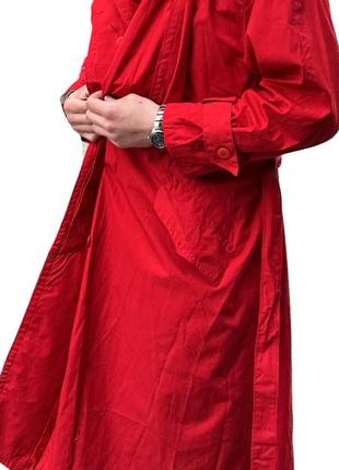 Тренч unisex червоного кольору ультрамодний пошив розмір l3 фото