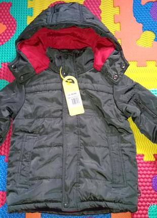 92-98р.(2-3года) новая зимняя куртка для мальчика lemon beret (германия)1 фото