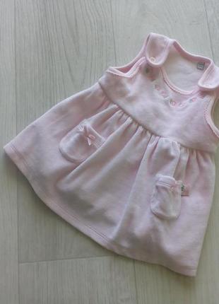 Нежный сарафан jasper j conran junior j new born для новорожденной 0-1 мес 50-56 см.