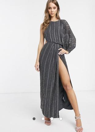 Плаття мідаксі з оздобленням asos design