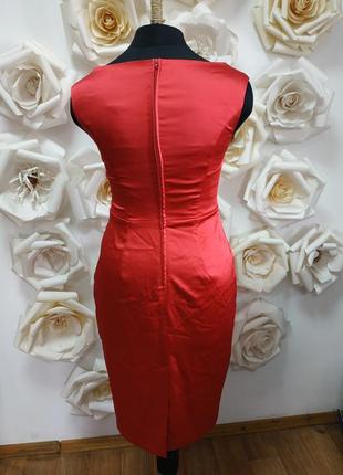 Красное элегантное вечернее платье3 фото