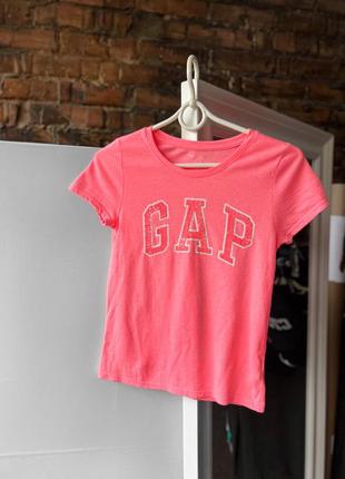 Gap kids pink short sleeve t-shirt детская, подростковая футболка