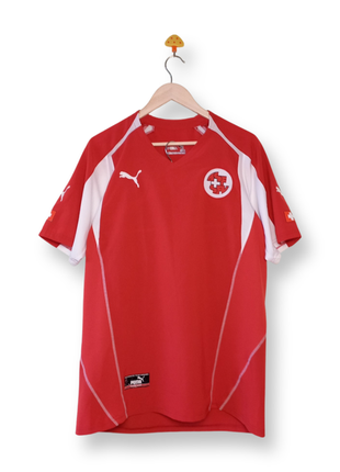 Винтажное футбольное джерси сборной швейцарии футболка puma switzerland 2004 2005 2006 домашняя футбольная форма винтаж 2000х y2k xl1 фото