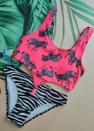 Купальник топ для подростков teres zebra 4 цвета 1035шд