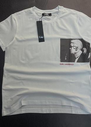 Жіноча футболка в стилі karl lagerfeld🔥