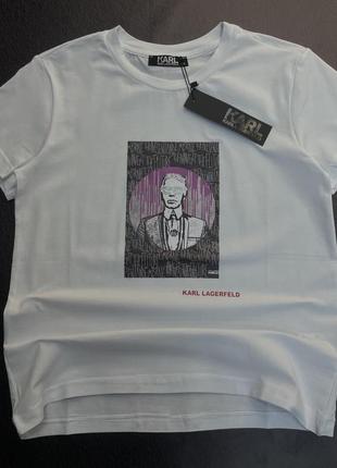 Женская футболка в стиле karl lagerfeld⭐️
