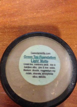 Green tea sweetscents light matte мінеральна пудра