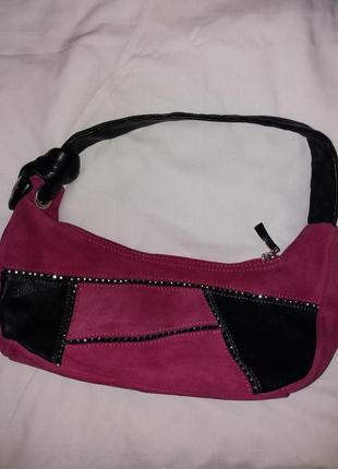 Сумка натуральная кожа и замша