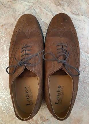 Туфли броги мужские от loake shoemakers5 фото