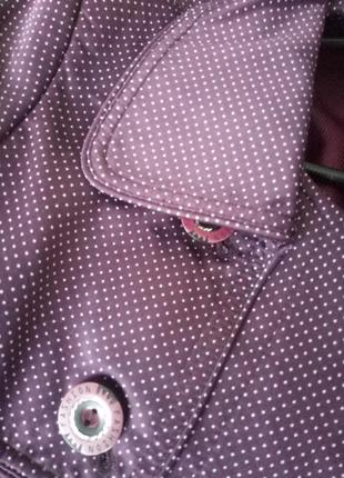 Осенний плащ в горошек 5