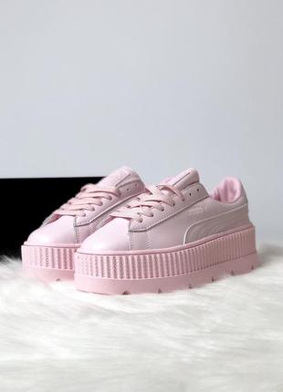 Женские кроссовки кеды на платформе puma