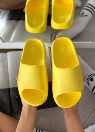 Шлепанцы женские   adidas yeezy slide yellow адидас изи слайды4 фото