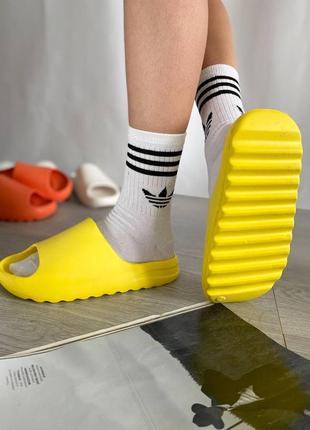 Шлепанцы женские   adidas yeezy slide yellow адидас изи слайды6 фото