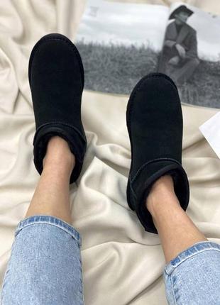 Жіночі черевики ugg ultra mini black чоботи, уги зимові3 фото