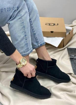 Жіночі черевики ugg ultra mini black чоботи, уги зимові2 фото