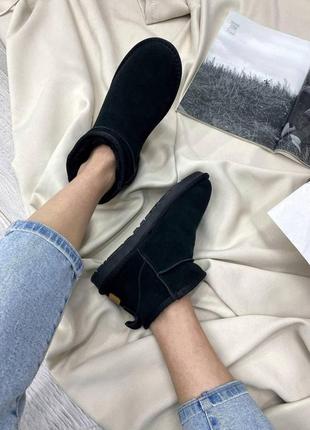 Жіночі черевики ugg ultra mini black чоботи, уги зимові1 фото