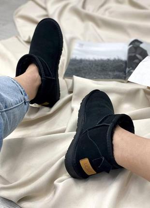 Жіночі черевики ugg ultra mini black чоботи, уги зимові9 фото