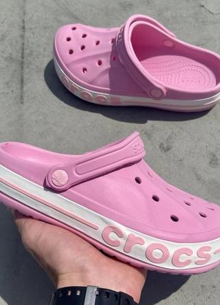 Шлепанцы женские  🐊 crocs logo ‘pink’ 36