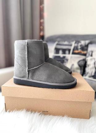 Жіночі черевики ugg vegan grey чоботи, уги зимові5 фото