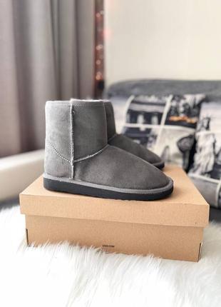 Жіночі черевики ugg vegan grey чоботи, уги зимові2 фото