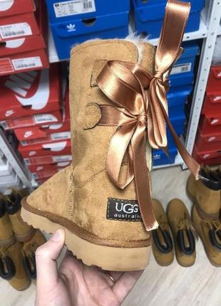 Женские ботинки ugg brown сапоги, угги зимние5 фото