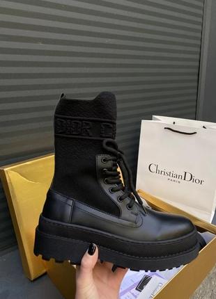 Женские кроссовки dior  boot black sock