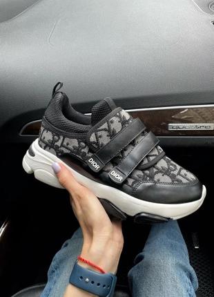 Женские кроссовки   dior d-wander sneaker “black”